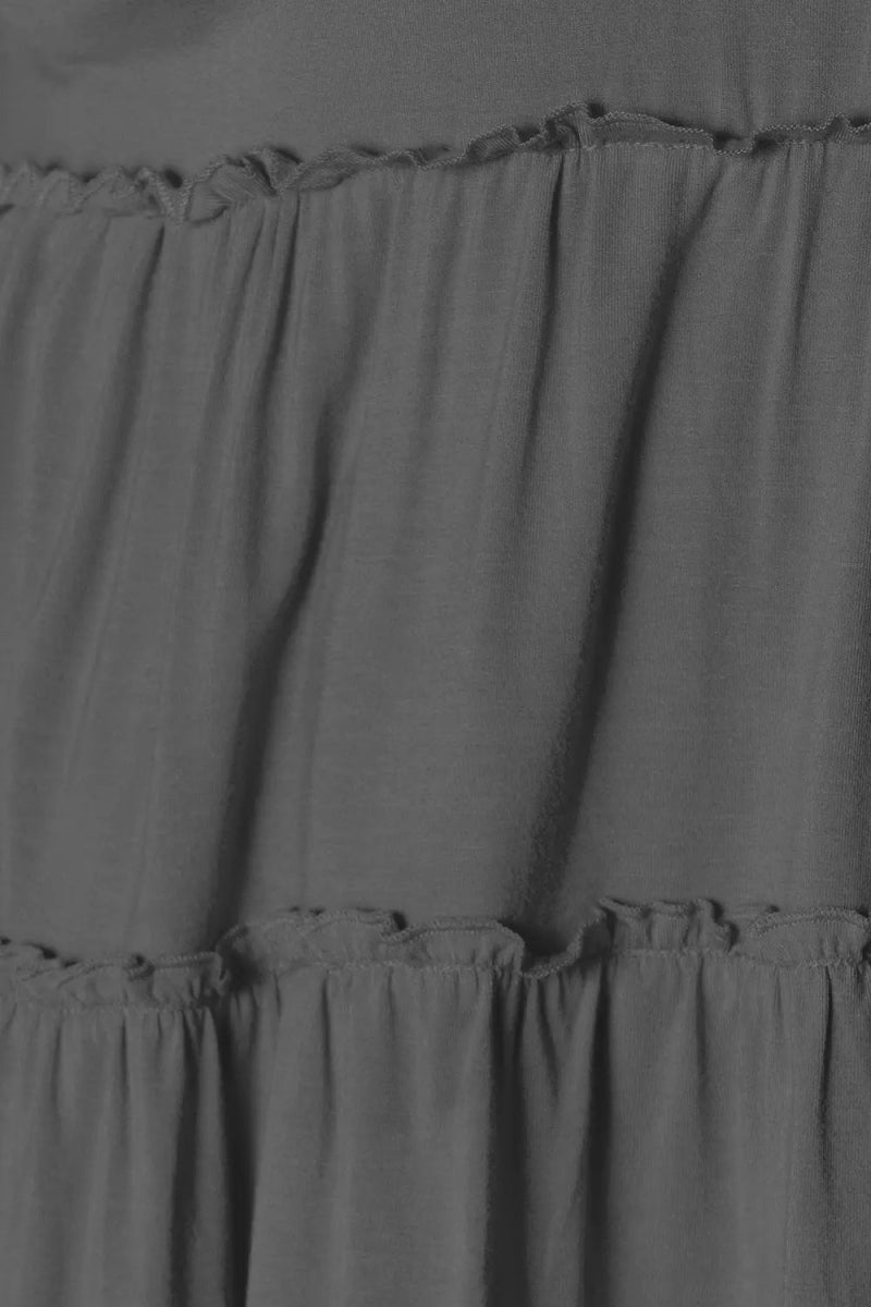 Double Take Half Button Long Sleeve Ruffle Hem Blouse - Love Salve